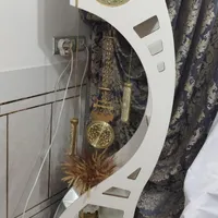 ساعت ایستاده چوبی سفید