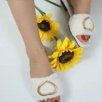 دمپایی حوله ای قلبی|کیف، کفش، کمربند|اهواز, زندوکیلی|دیوار