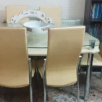 میز ناهار خوری چوب اصل دو طبقه