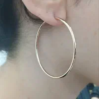 گوشواره حلقه ای طلایی