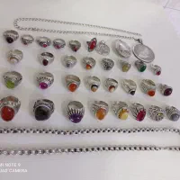 تعداد 30 عدد انگشتر دست ساز