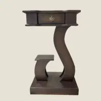 میز تلفن چوبی