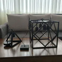 لوستر فلزی مشکی مات