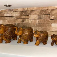 مجسمه فیل چهارتایی شیک برای دکوری