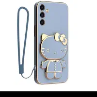 قاب گوشی سامسونگ A36 طرح کیتی آبی آینه دار