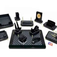 مجموعه رومیزی  هدایای تبلیغاتی مدیریتی چوب چرم فلز