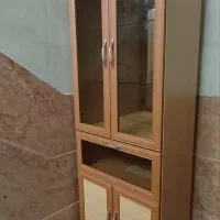 کمد ویترین شیشه ای کاملا نو