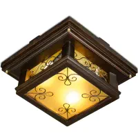 چراغ سقفی چوبی دارکار مدل‌ کوروش