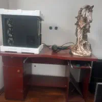 قفسه و میز تحریر و دو عدد دراور|مبلمان خانگی و میز عسلی|شبستر, |دیوار