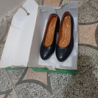 کفش چرم سرمه ای نو سایز 36