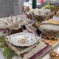 ظروف چینی طرح زیر خاکی  دکوری مناسب جهیزیه