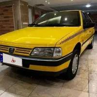 تاکسی زرد پژو 405 دوگانه سوز کارخانه مدل 1399 نو