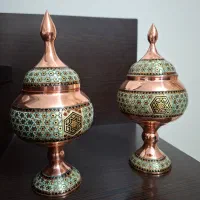 دو عدد شکلات خوری مسی