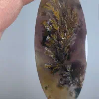 عقیق شجر بهاری زمینه سوسنی کلکسیونی قواره