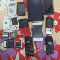 فروش تعداد 10عدد گوشی تعمیری با باطری اضافه