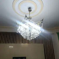 دو عدد لوستر شش شاخه برنز در حدنو