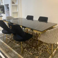 میز نهار خوری استیل وسنگ کار تهران|میز و صندلی غذاخوری|مشهد, چهارچشمه|دیوار