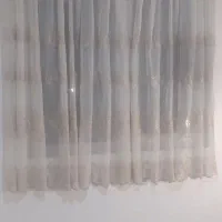 انواع پرده حریر گلدار، ساتن سفید، توری و زیرپرده