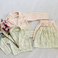 کت دامن زنانه طرح شنل، کاملا نو رنگ سبز لباس پالتو