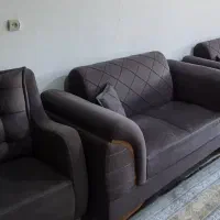 مبل ۷نفره درحدنوهمراه میز وسه تا عسلی|مبلمان خانگی و میز عسلی|موچش, |دیوار