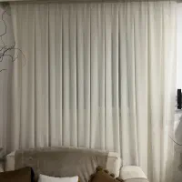 پرده کتان ترک پلیسه