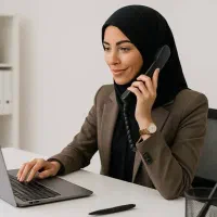 منشی به صورت تلفنی حقوق ثابت و پورسانت