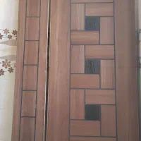 درب چوبی دو لنگه
