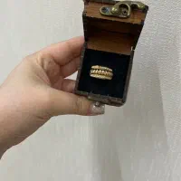 انگشتر طلا در حد نو با فاکتور