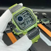 ساعت مچی ژاپن بند برزنتی casio جهان نما اصل