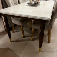 میزنهارخوری ۶ نفره چوب راش نونو
