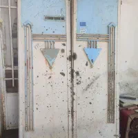 درب آهنی محکم بدون پوسیدگی اندازه عرض 126طول 2/10