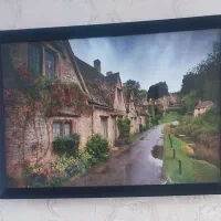 تابلو چراغ دار پس از باران