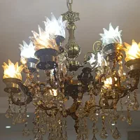 لوستر پنج شاخه دوتایی