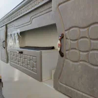 تخت دونفره کمددار|تخت و سرویس خواب|خواف, |دیوار