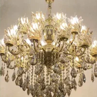 لوستر ۲۴ شعله برنزی با گارانتی ده سال