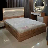 دکتر چوب/ سرویس خواب عروس/تخت دونفره ال ای دی دار