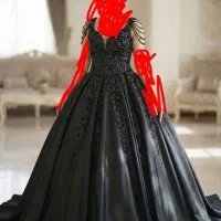 لباس عروس مشکی