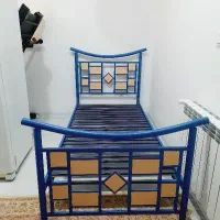 تخت یک نفره فلزی|تخت و سرویس خواب|ساری, |دیوار