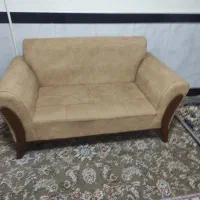 آینه وکنسولی زیر تلویزیونی ومبل ۷نفره با عسلی|مبلمان خانگی و میز عسلی|صحنه, |دیوار