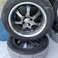 رینگ اسپرت ۱۵ با لاستیک مخصوص ساینا و کوییک