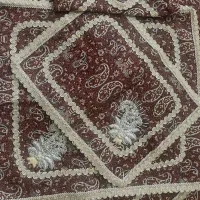 رومیزی و سجاده جانماز ترمه سرمه دوزی|پرده، رانر، رومیزی|تهران, شهرک صدرا|دیوار