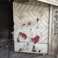 درب دو لخت فولادی مناسب برای کارگاه|مصالح و تجهیزات ساختمان|زاهدان, |دیوار