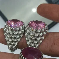 یه جفت موزونایت روسی اصل رکاب تمام دست|جواهرات|ساوه, |دیوار