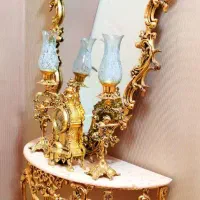 ویترین،ساعت،آینه شمعدان