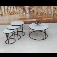 میز عسلی و جلومبلی رنگ کوره ای الکترو استاتیک مشکی