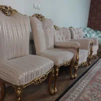 مبلمان سلطنتی ۹ نفره کاملا نو و میز وصندلی ۶ نو|مبلمان خانگی و میز عسلی|مشهد, نیروی هوایی|دیوار