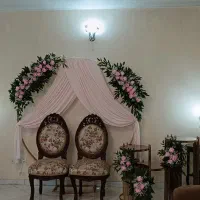 گل آرایی دیزاین ست بله برون سفره عقد گیفت دسته گل