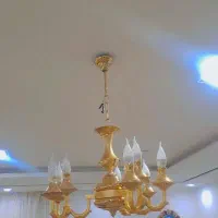 لوستر برنجی|لوستر و چراغ آویز|بیرجند, |دیوار