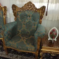 سرویس مبلمان ۹ نفره استیل با جلومبلی و میز عسلی|مبلمان خانگی و میز عسلی|کنگاور, |دیوار