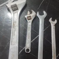 آچار فرانسه دو عدد و دوتا آچار سایز 24 و یک آچار|ابزارآلات|اهواز, پردیس دو|دیوار